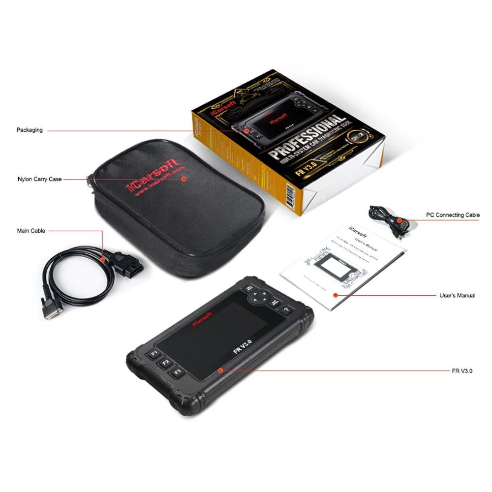 iCarsoft FR V3.0 Car Diagnostic Tool For Citroen/Peugeot/Renault/Fiat/Alfa Romeo - Image 8