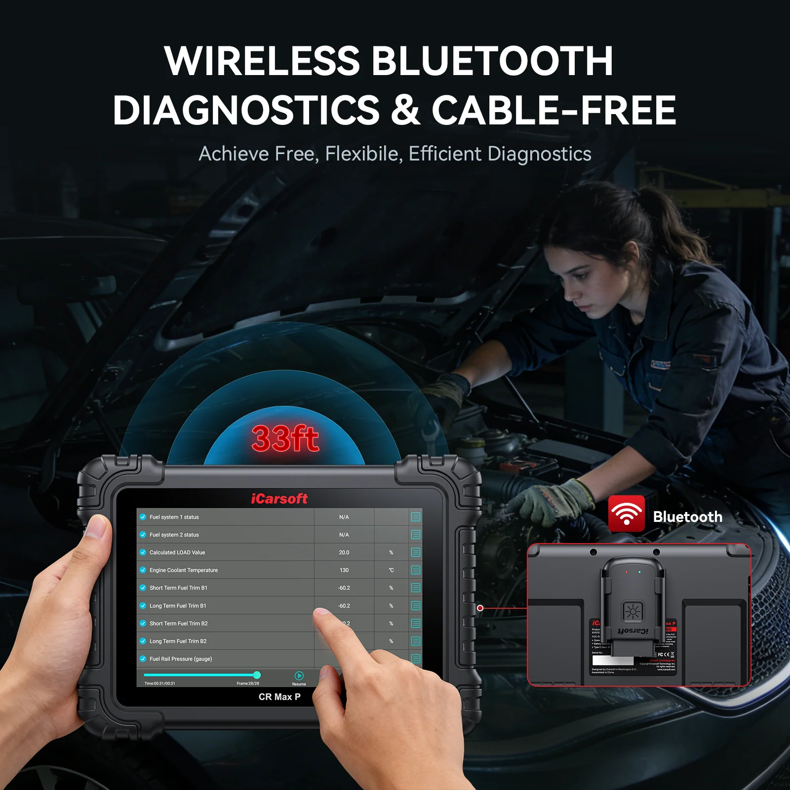 iCarsoft CR Max P — Pro Bi-Directional Scan Tool for 58 Car Brands - Image 6