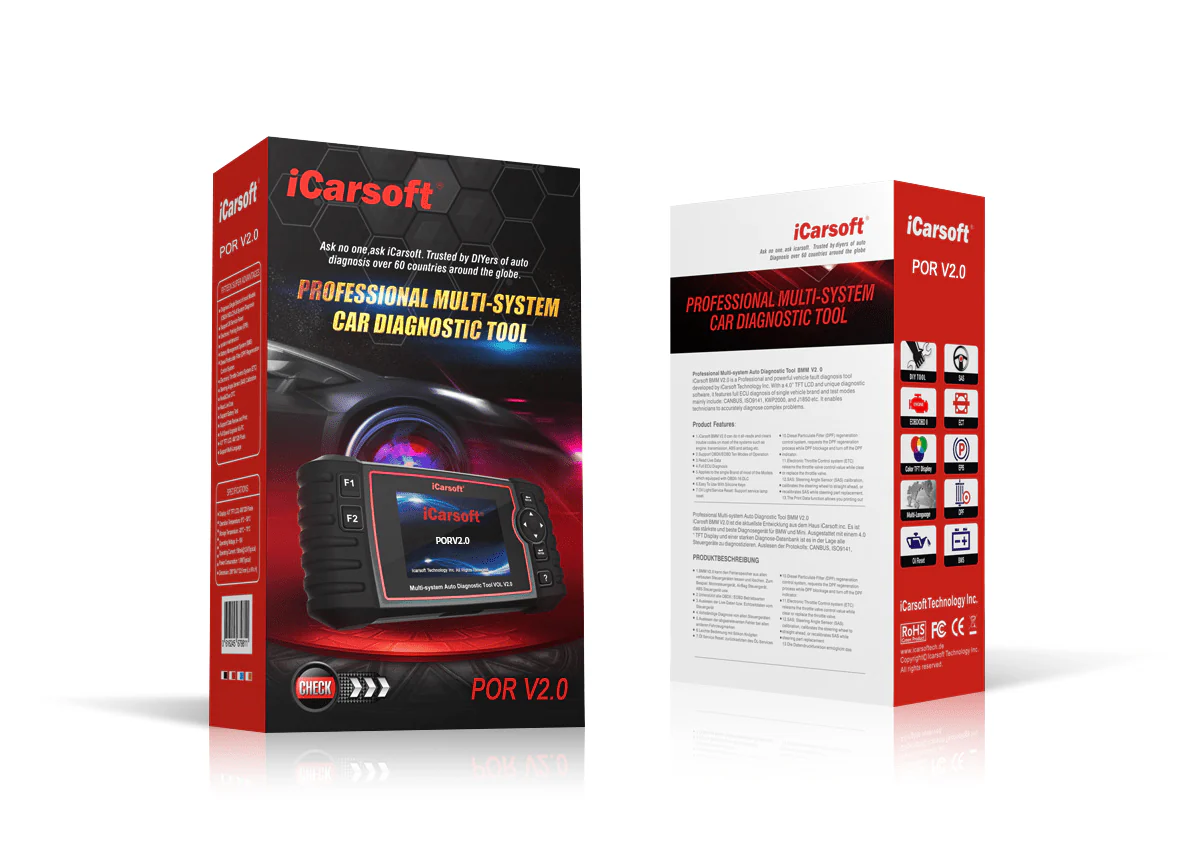 iCarsoft POR V2.0 Car Diagnostic Tool For Porsche - Image 8